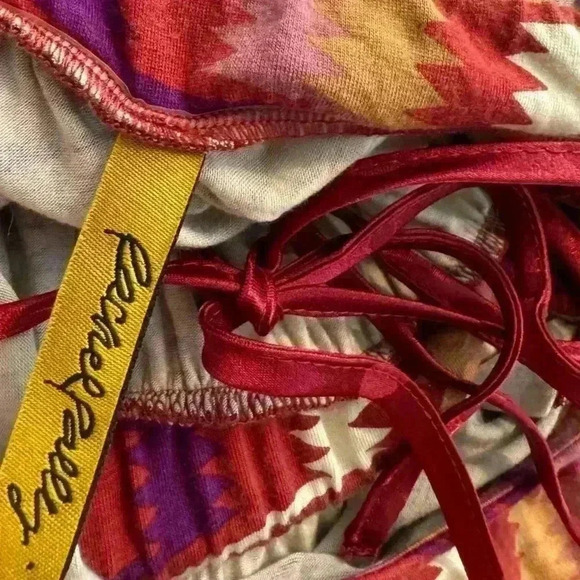 Rachel Pally Maxi Dress Small Boho Southwest Print Jersey Long Sleeve Festival - Picture 7 of 12